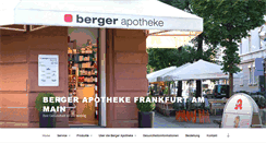 Desktop Screenshot of berger-apotheke.de