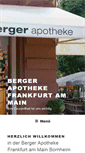 Mobile Screenshot of berger-apotheke.de